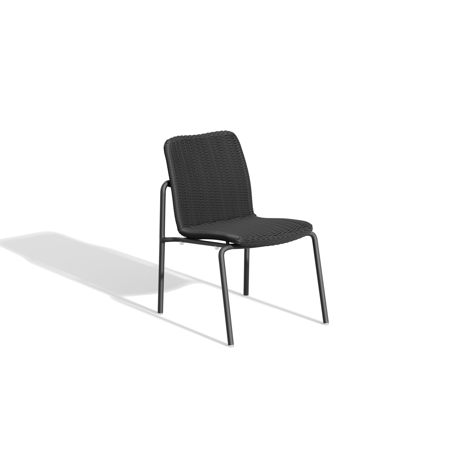 Oxford Garden Orso Side Chair – Carbon Frame with Oria Weave Seat & Back