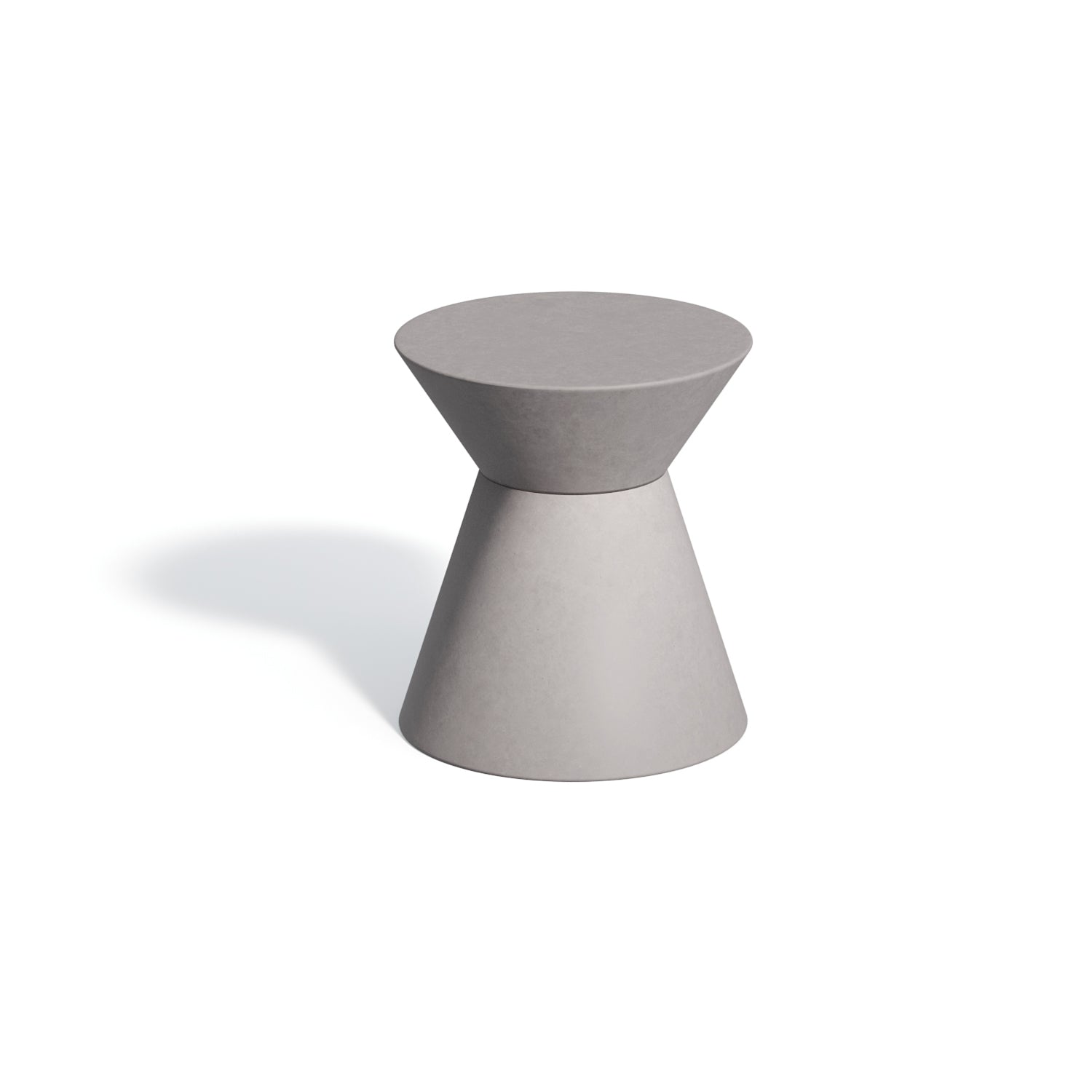 Oxford Garden Palo Drum End Table – Iron Finish Outdoor Accent Table