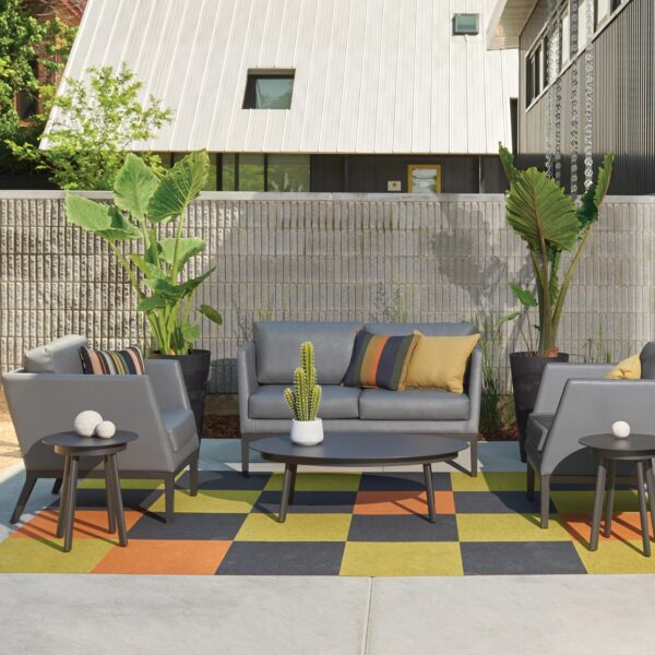 Oxford Garden Eiland All-Aluminum Coffee Table – Carbon Frame