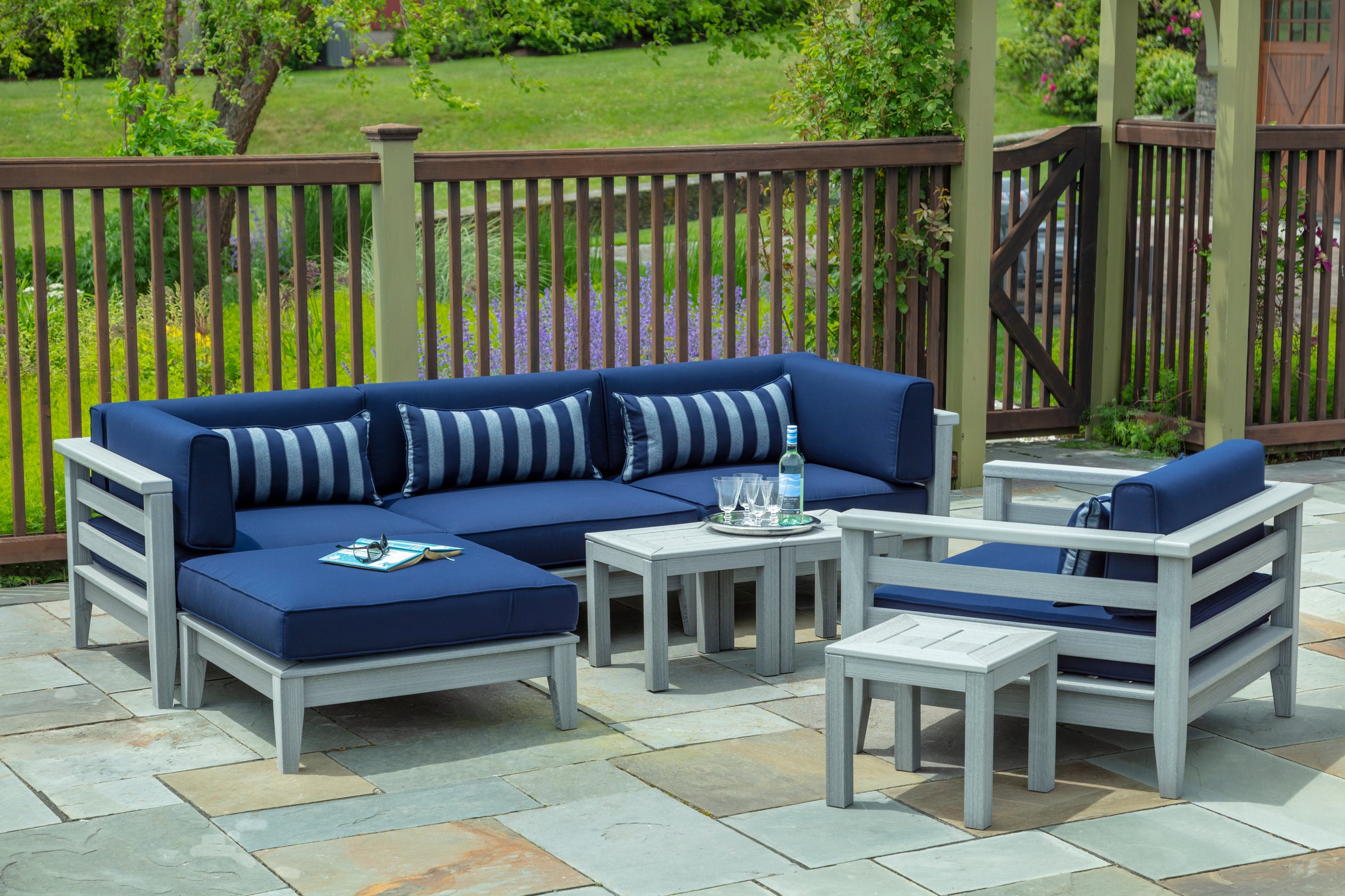 Cambridge Sectional Ottoman | Seaside Casual Outdoor Furniture