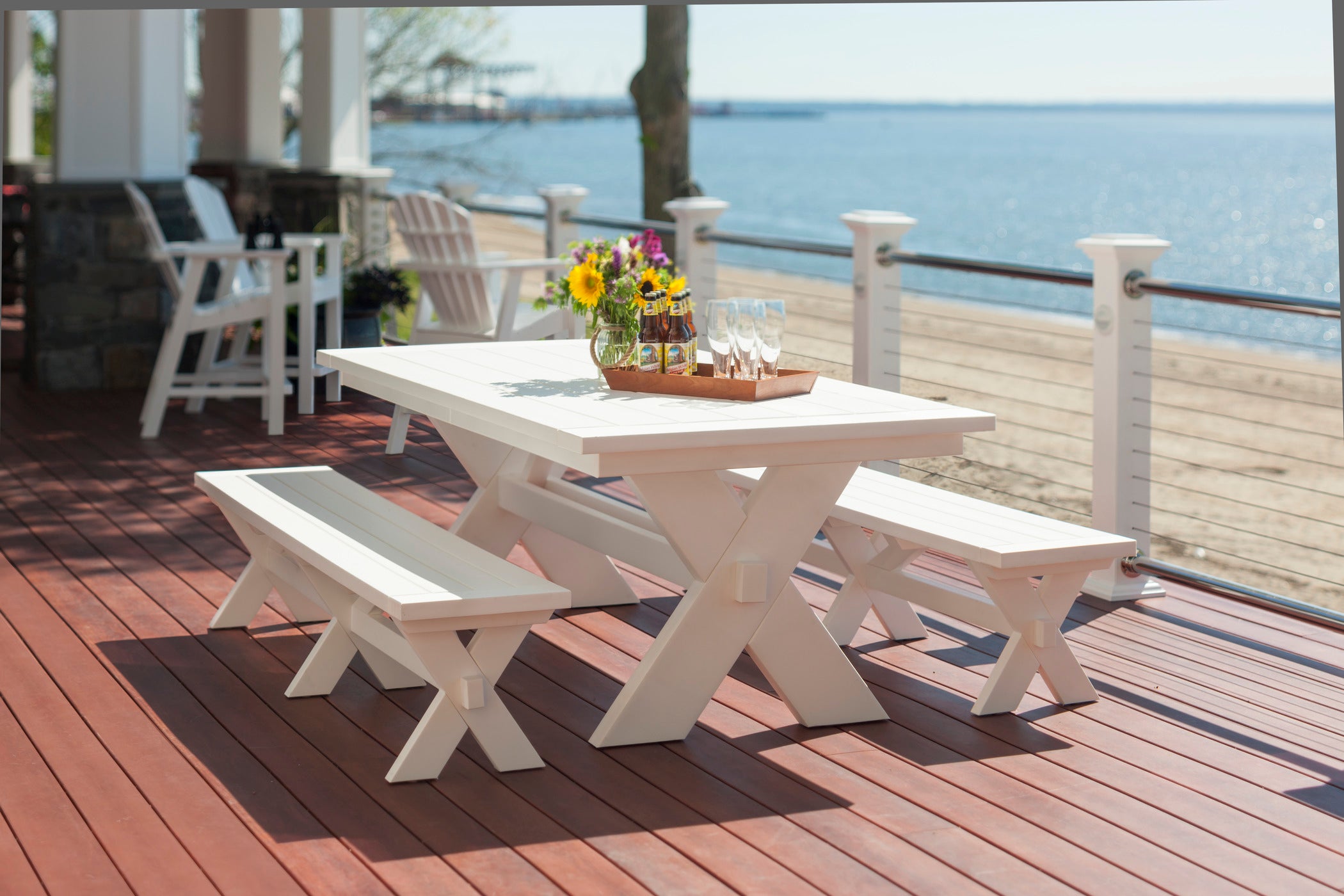Sonoma Gathering Table – Durable Weather-Resistant Outdoor Dining Table