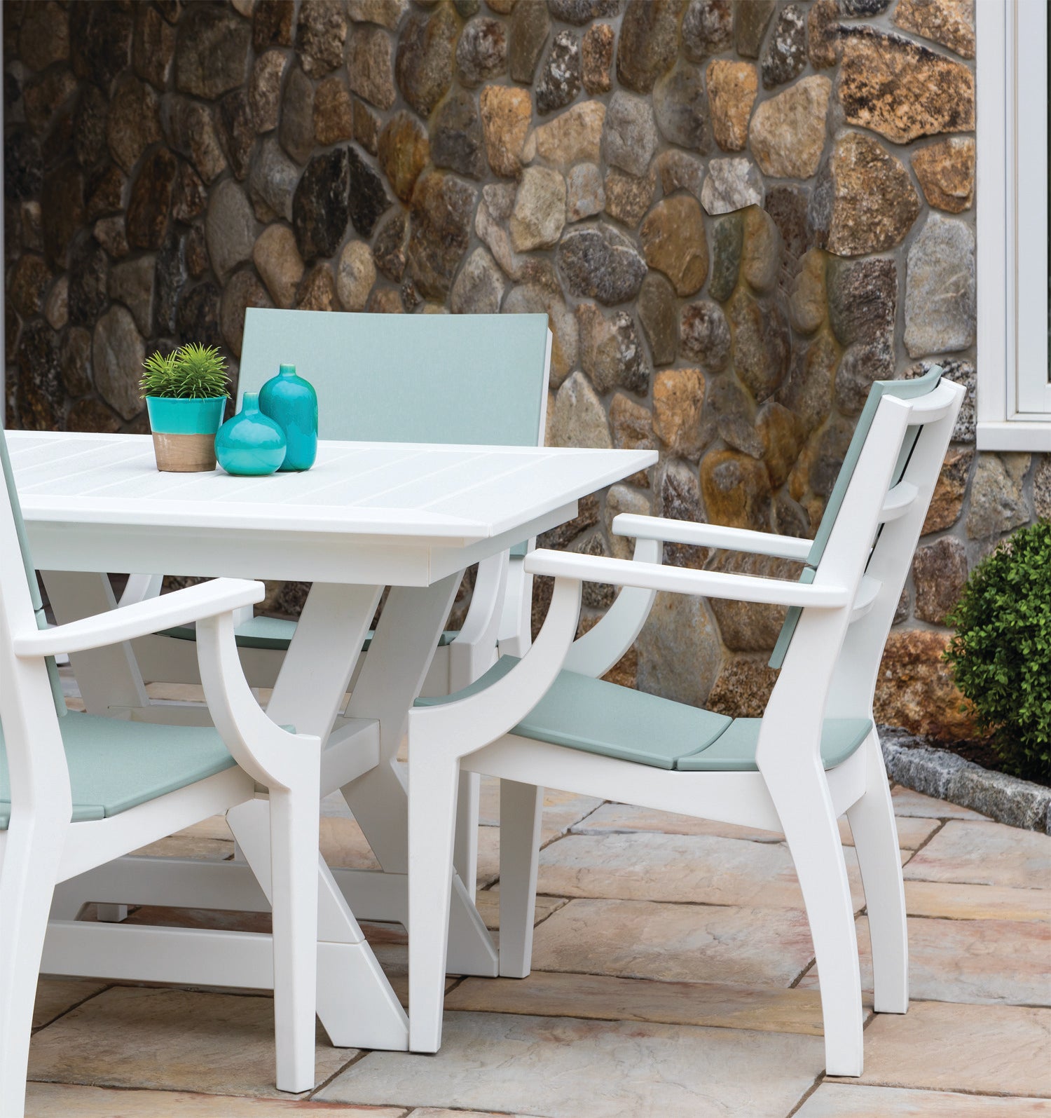 Seaside Casual SYM Arm Chair- Modern Outdoor Dining
