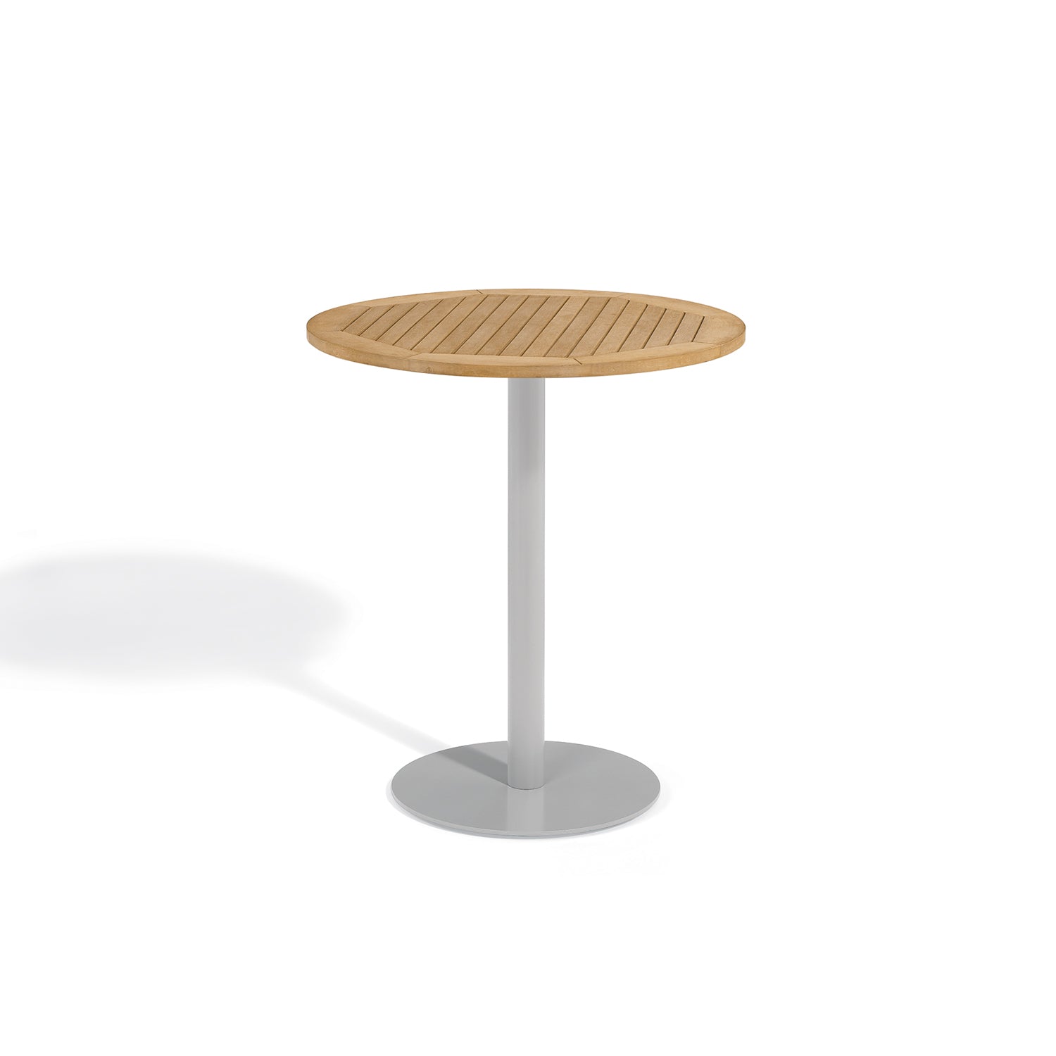 Oxford Garden Travira 36" Round Bar Table – Flint Frame with Tekwood Top