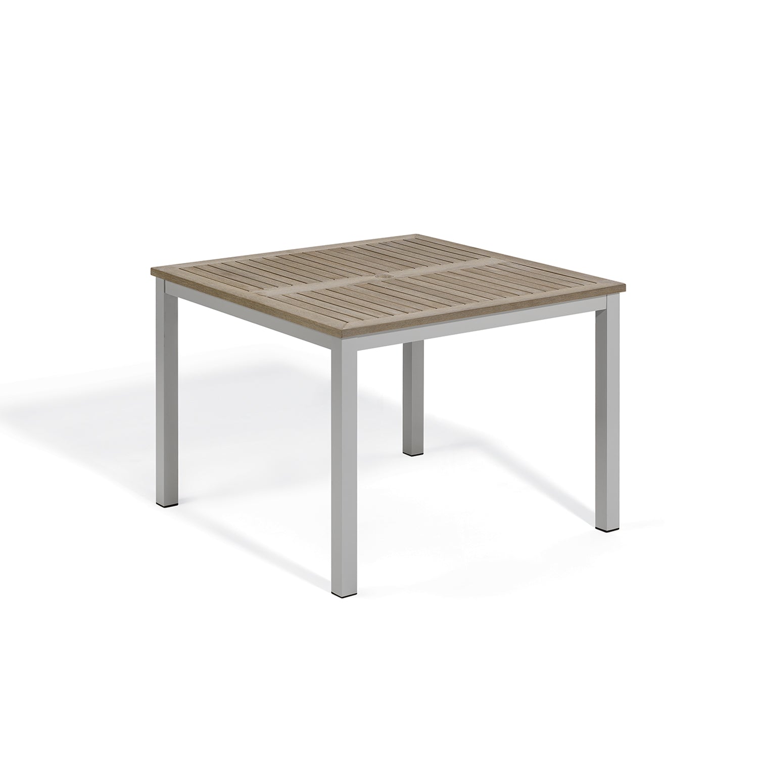 Oxford Garden Travira 39" Square Dining Table – Flint Frame with Tekwood Top