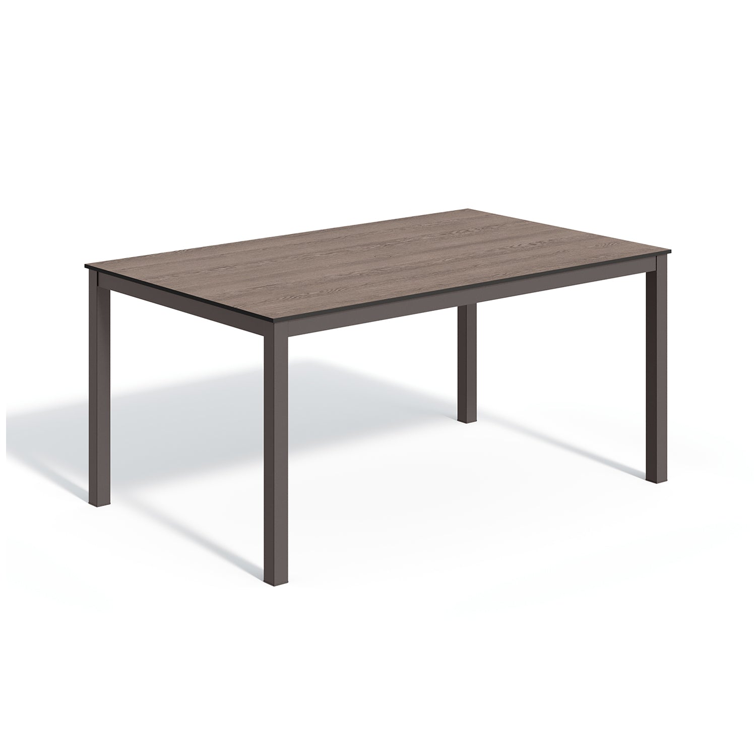 Oxford Garden Travira 63" Rectangular Dining Table – Carbon Frame with HPL Top