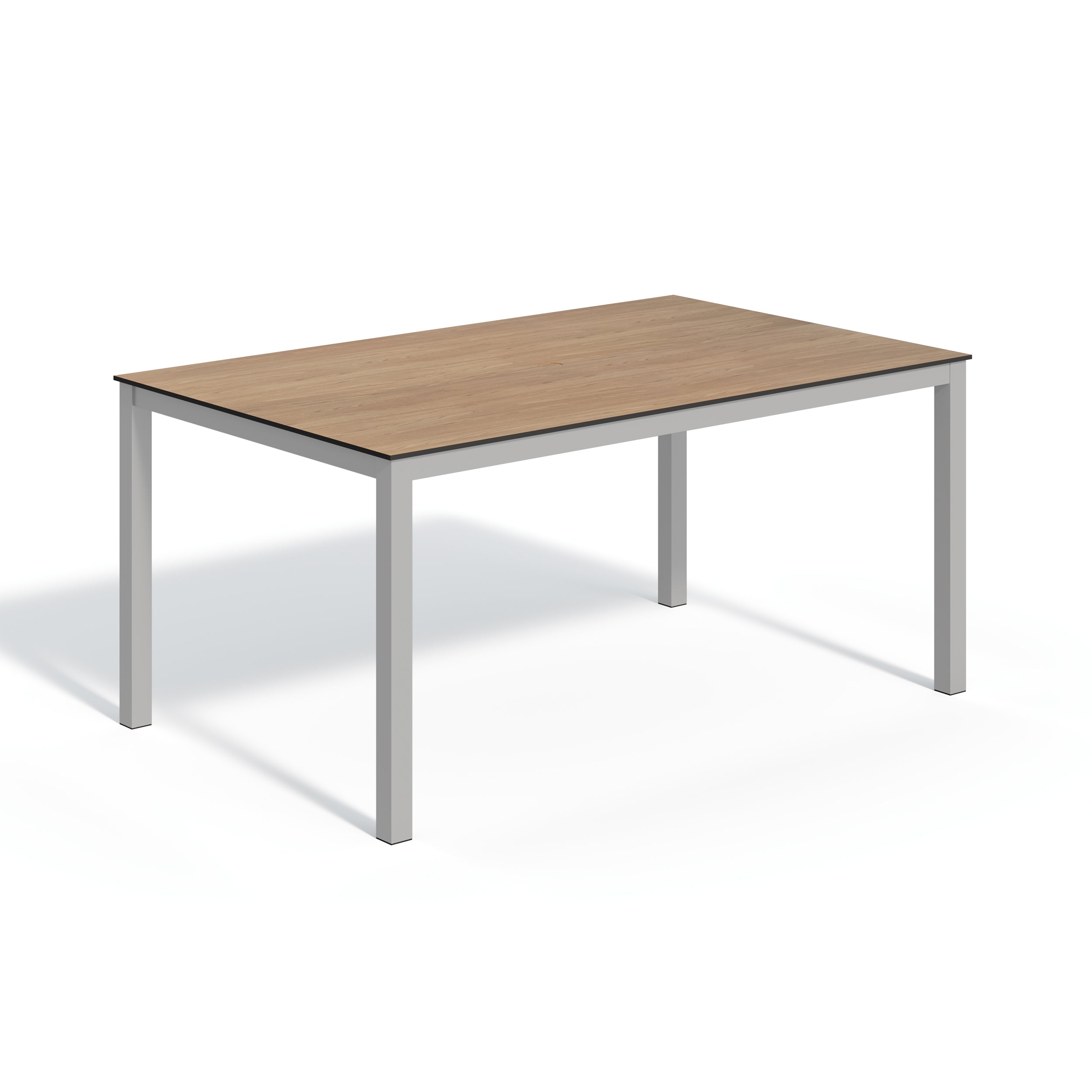 Oxford Garden Travira 63" Rectangular Dining Table – Flint Frame with HPL Top