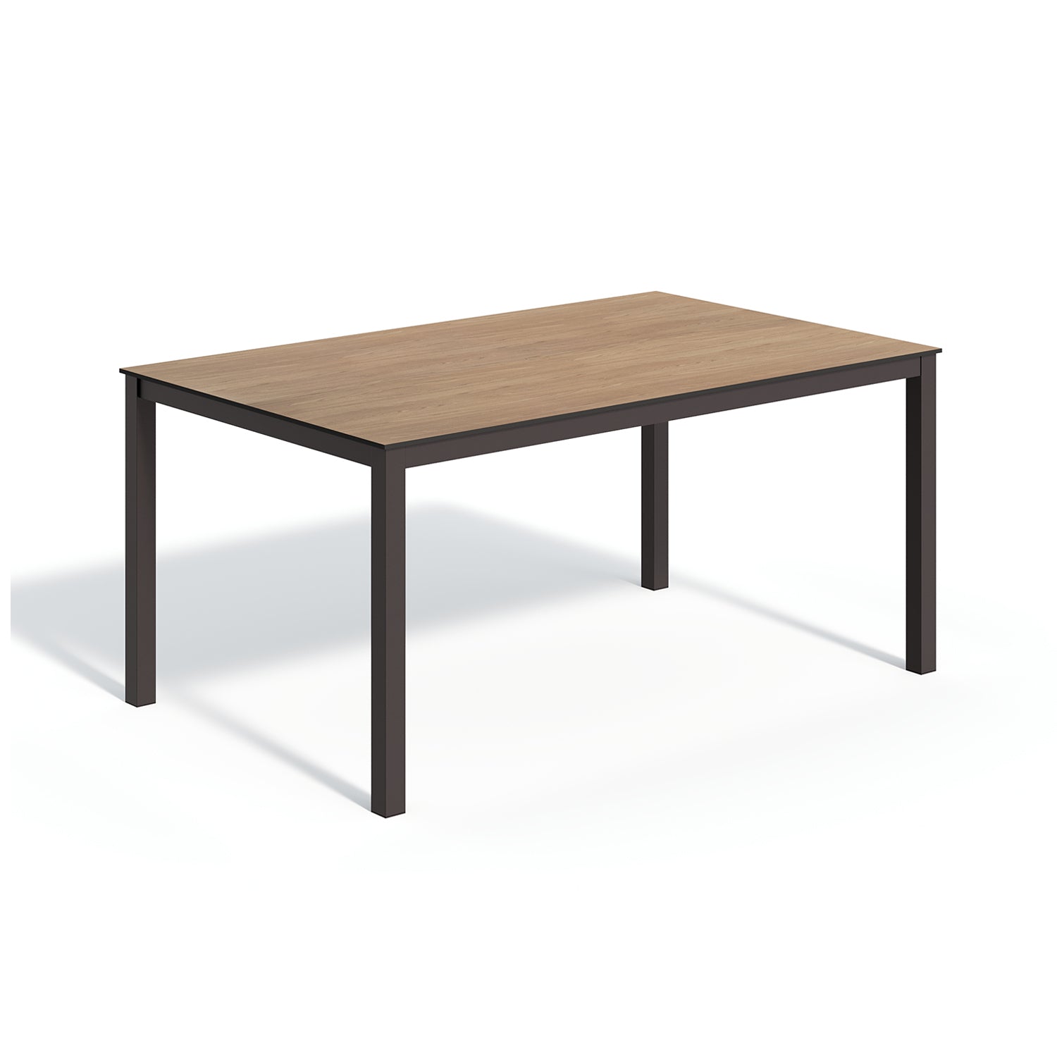 Oxford Garden Travira 63" Rectangular Dining Table – Carbon Frame with HPL Top