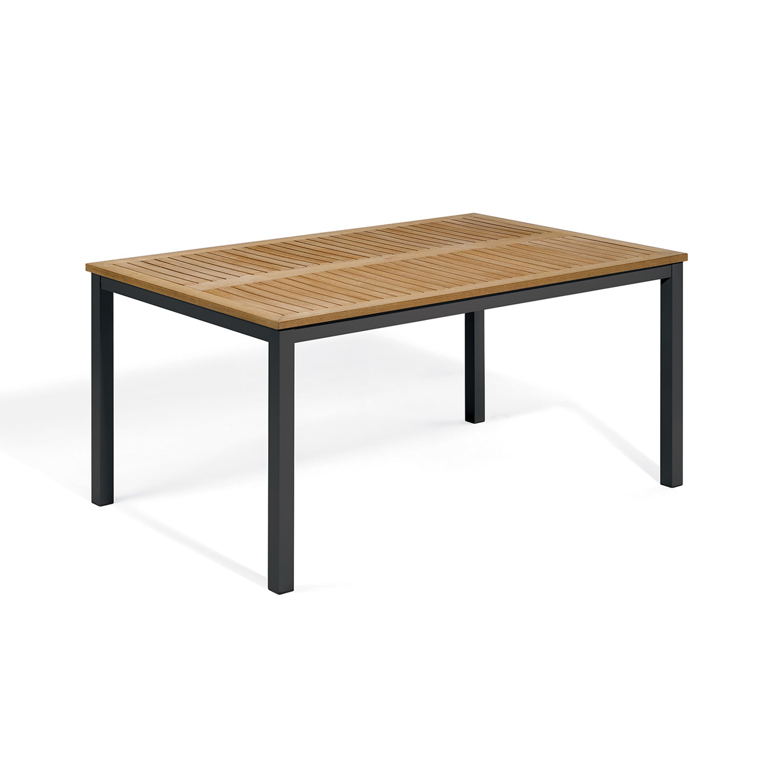 Oxford Garden Travira 63" Rectangle Dining Table – Carbon Frame with Tekwood Top