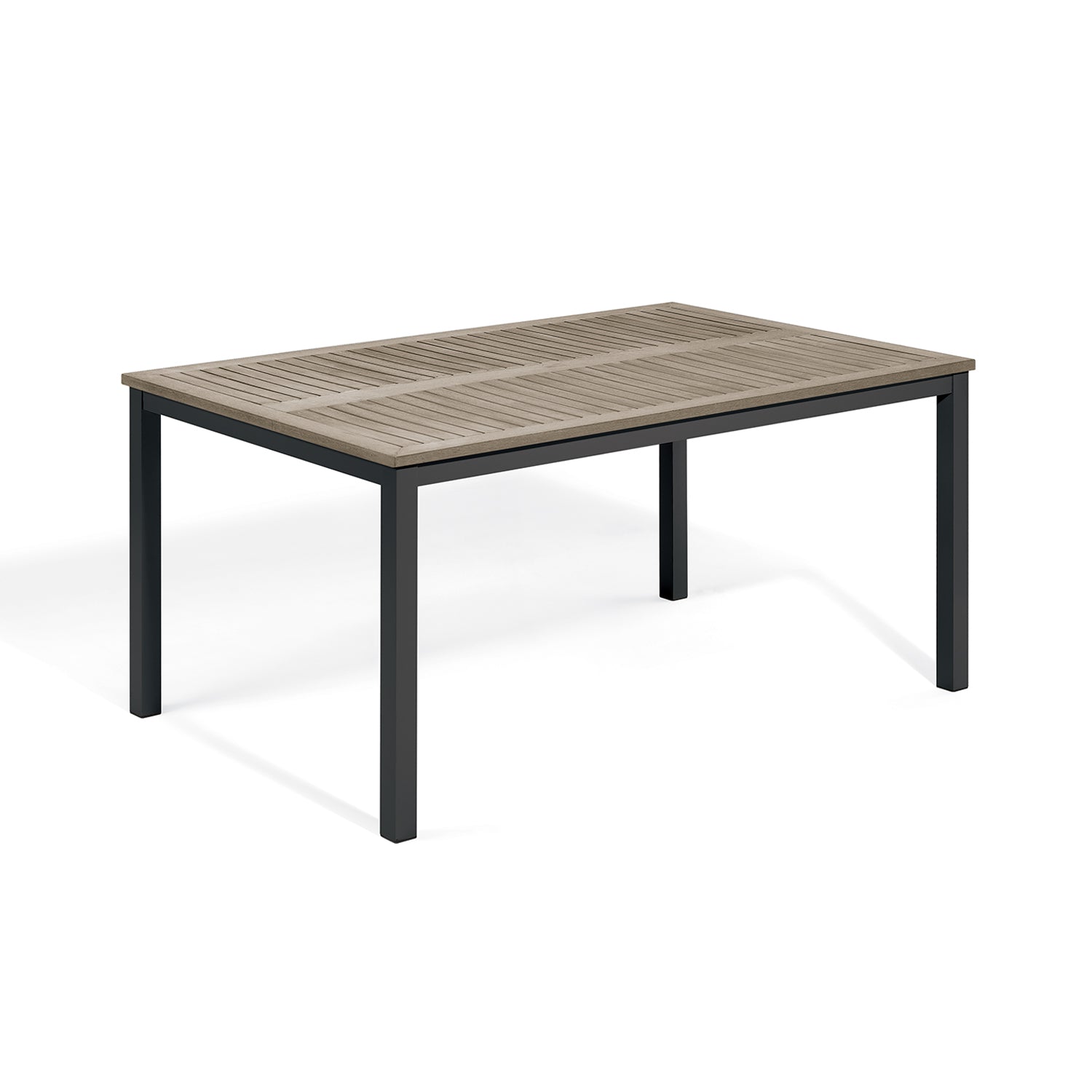 Oxford Garden Travira 63" Rectangle Dining Table – Carbon Frame with Tekwood Top
