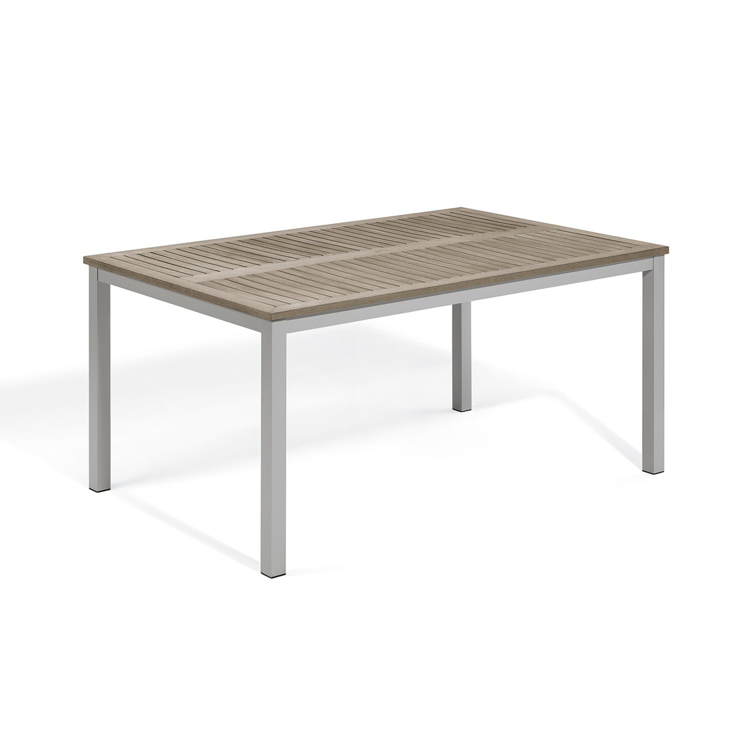 Oxford Garden Travira 63" Rectangle Dining Table – Flint Frame with Tekwood Top