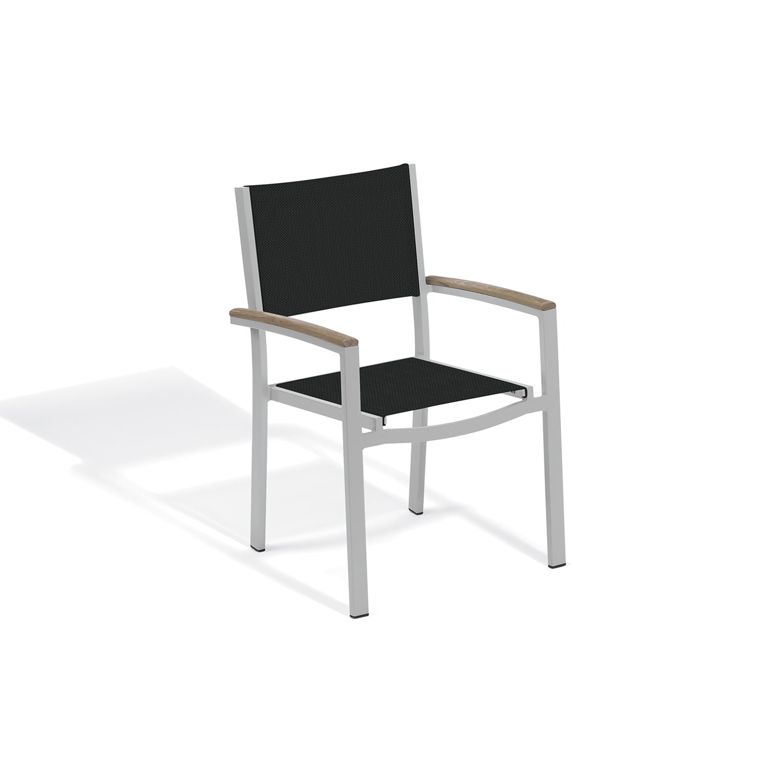 Oxford Garden Travira Sling Armchair – Flint Frame with Sling Seat & Vintage Tekwood Arms