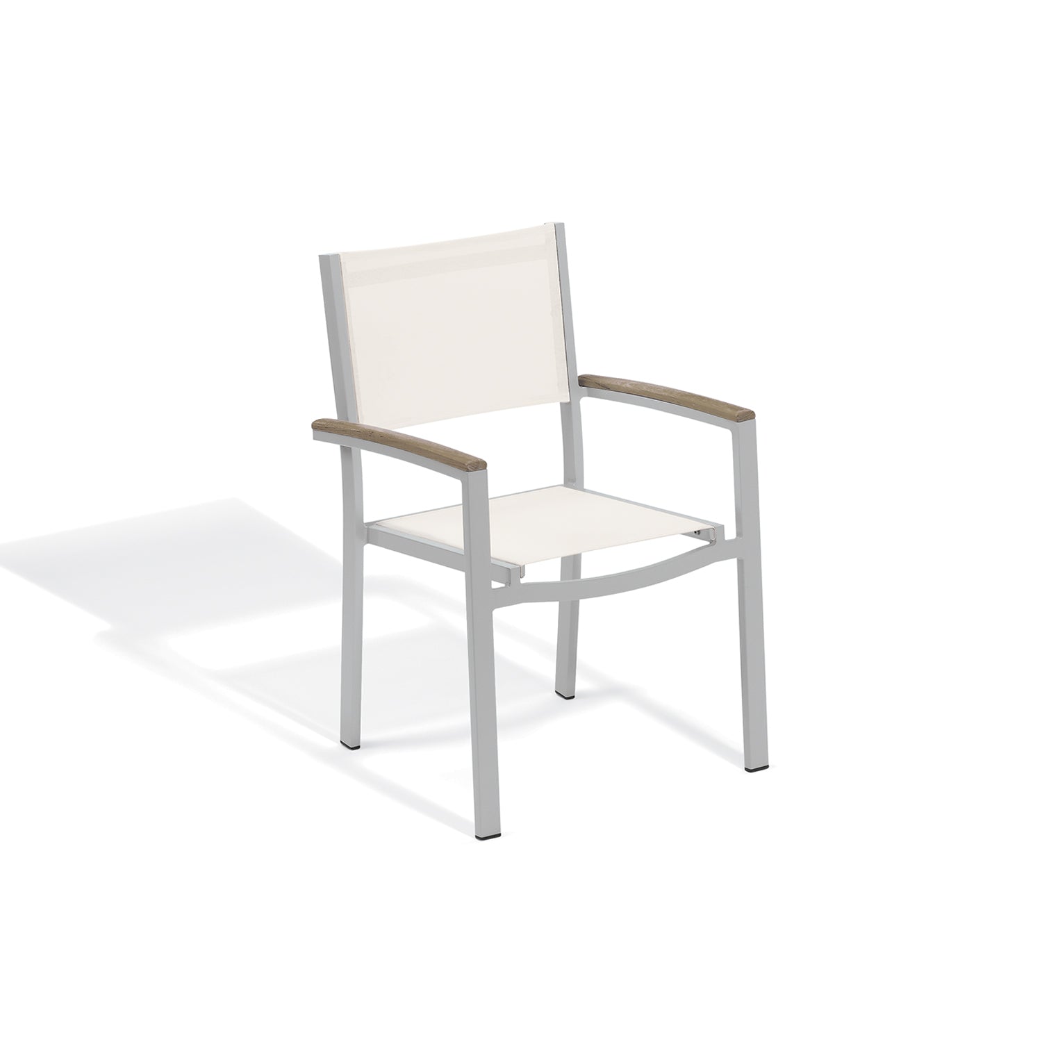 Oxford Garden Travira Sling Armchair – Flint Frame with Sling Seat & Vintage Tekwood Arms