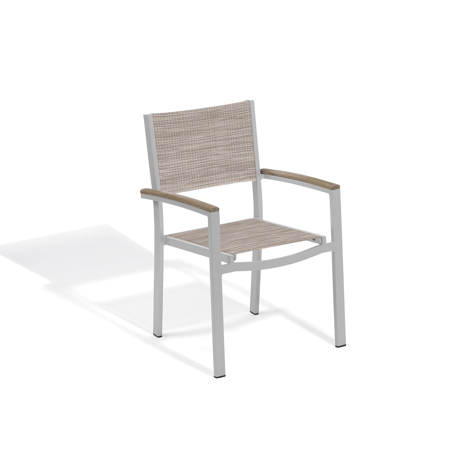 Oxford Garden Travira Sling Armchair – Flint Frame with Sling Seat & Vintage Tekwood Arms