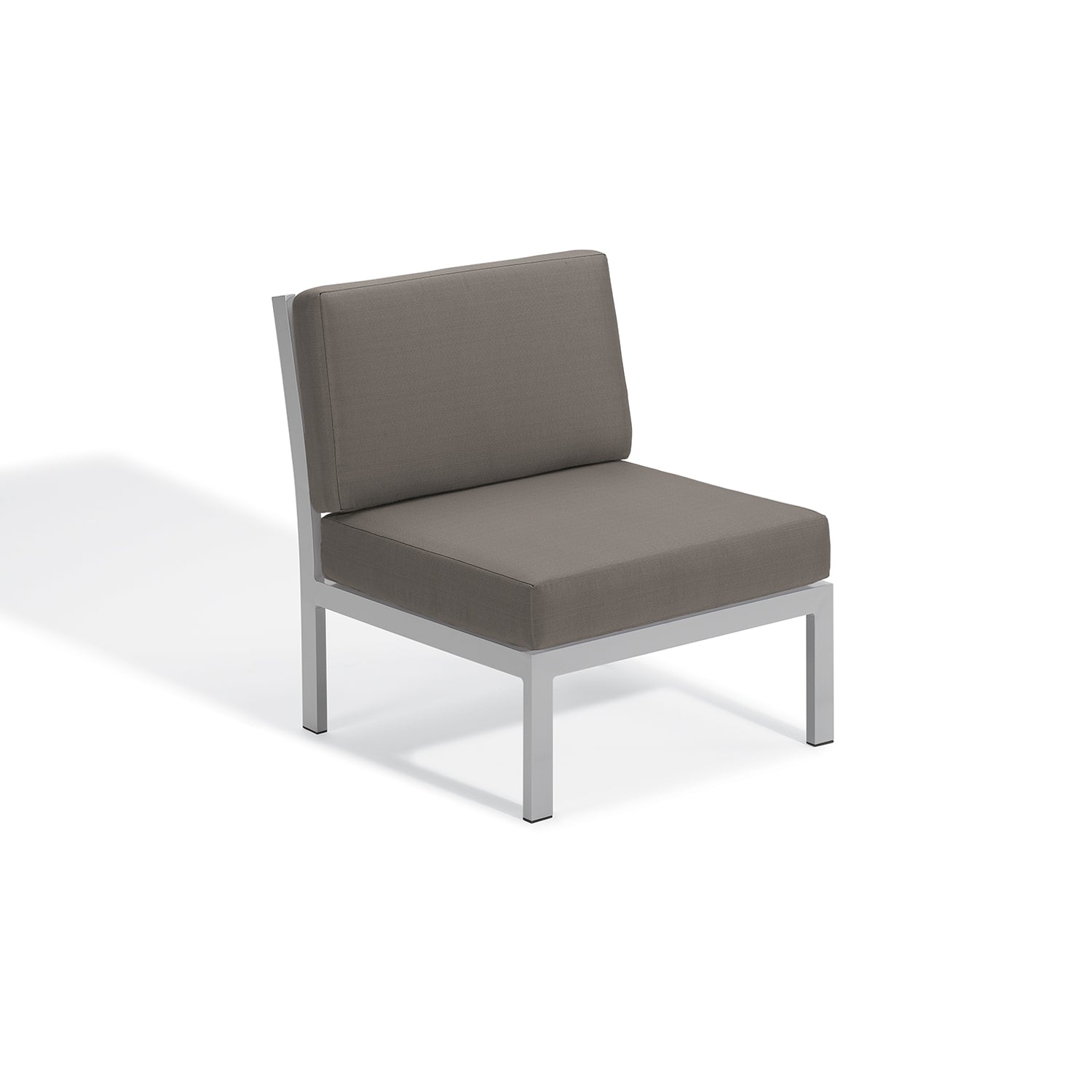 Oxford Garden Travira Modular Side Chair – Flint Frame with Midnight Blue, Stone or Ice Blue Cushions