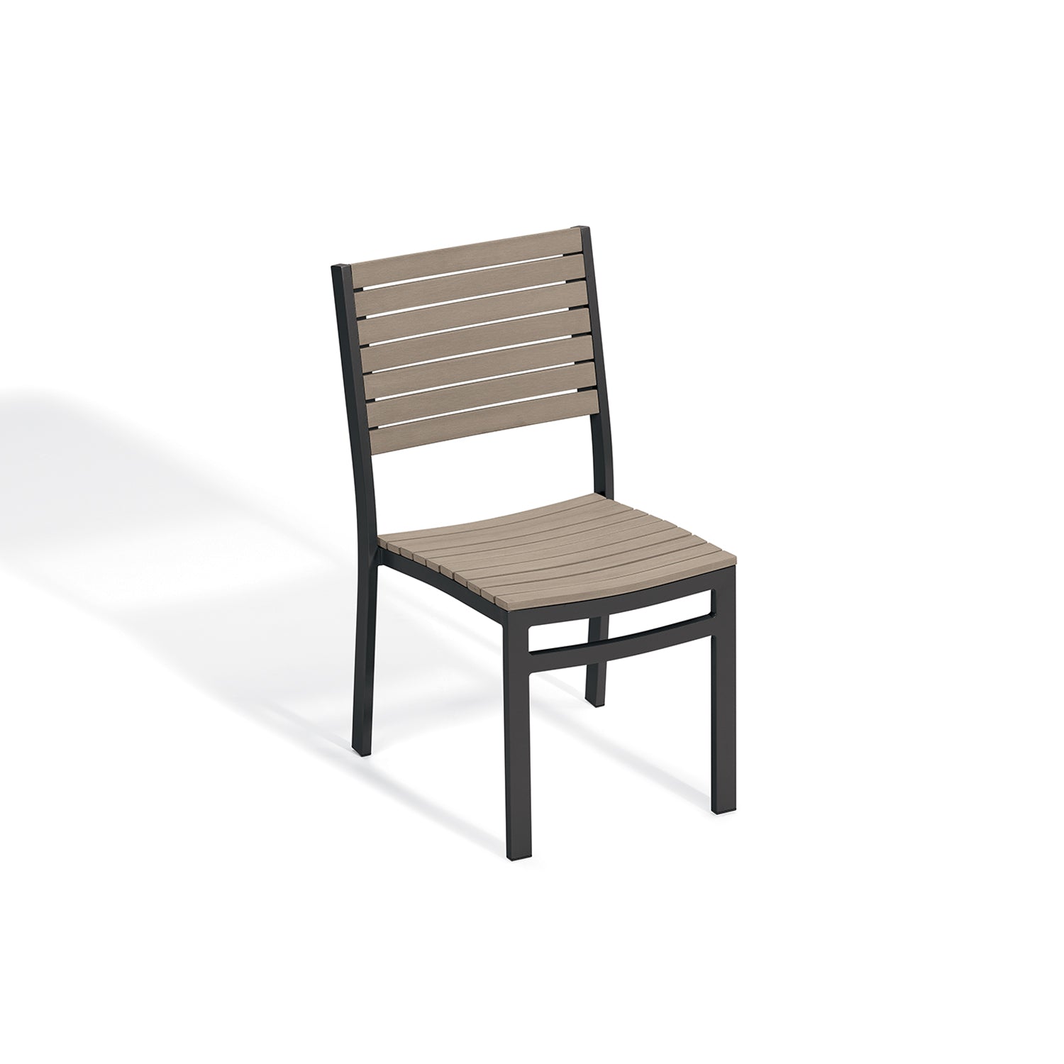 Oxford Garden Travira Side Chair – Carbon Aluminum Frame with Vintage Tekwood Seat & Back