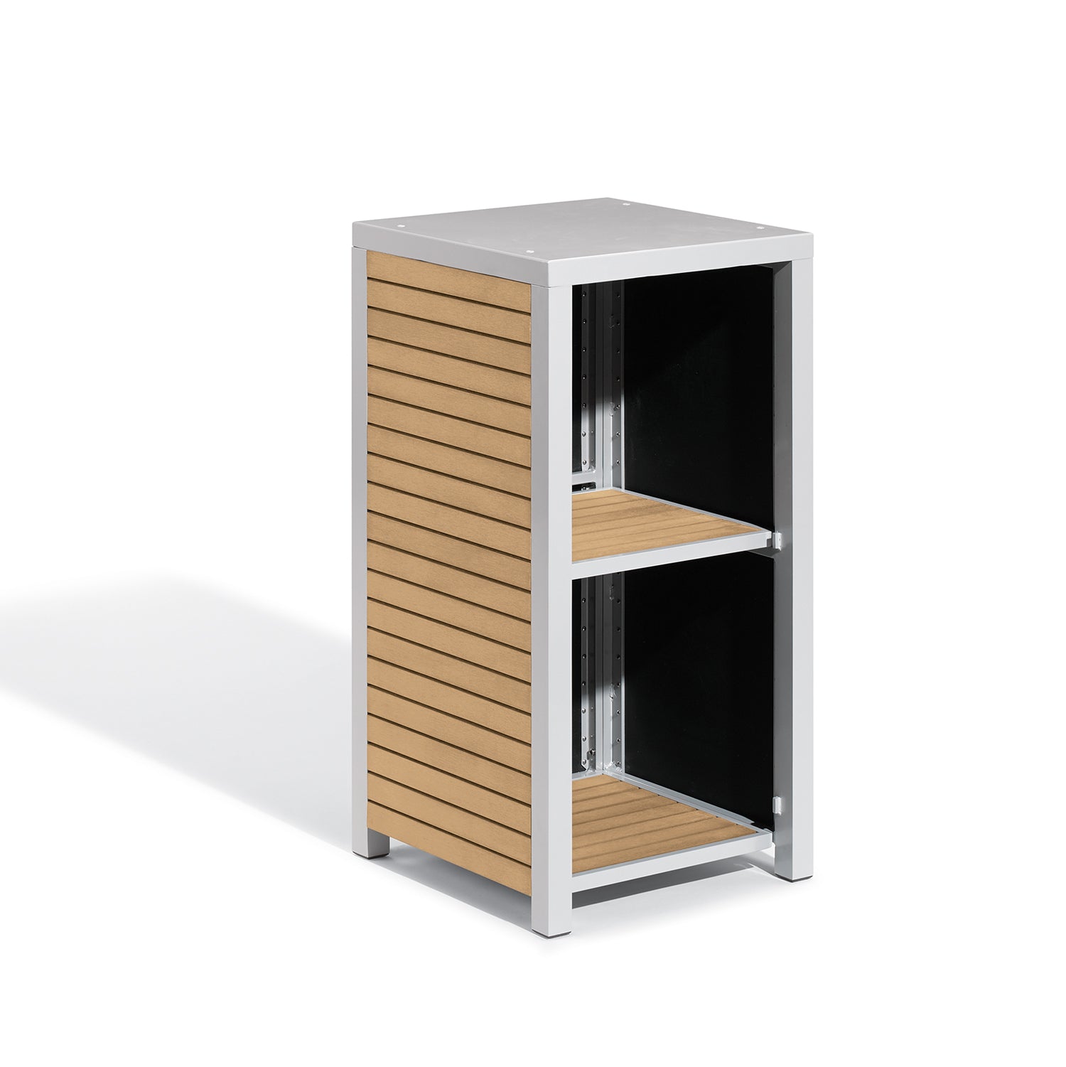 Oxford Garden Travira Modular Valet Shelves Base – Flint Frame with Tekwood Slats