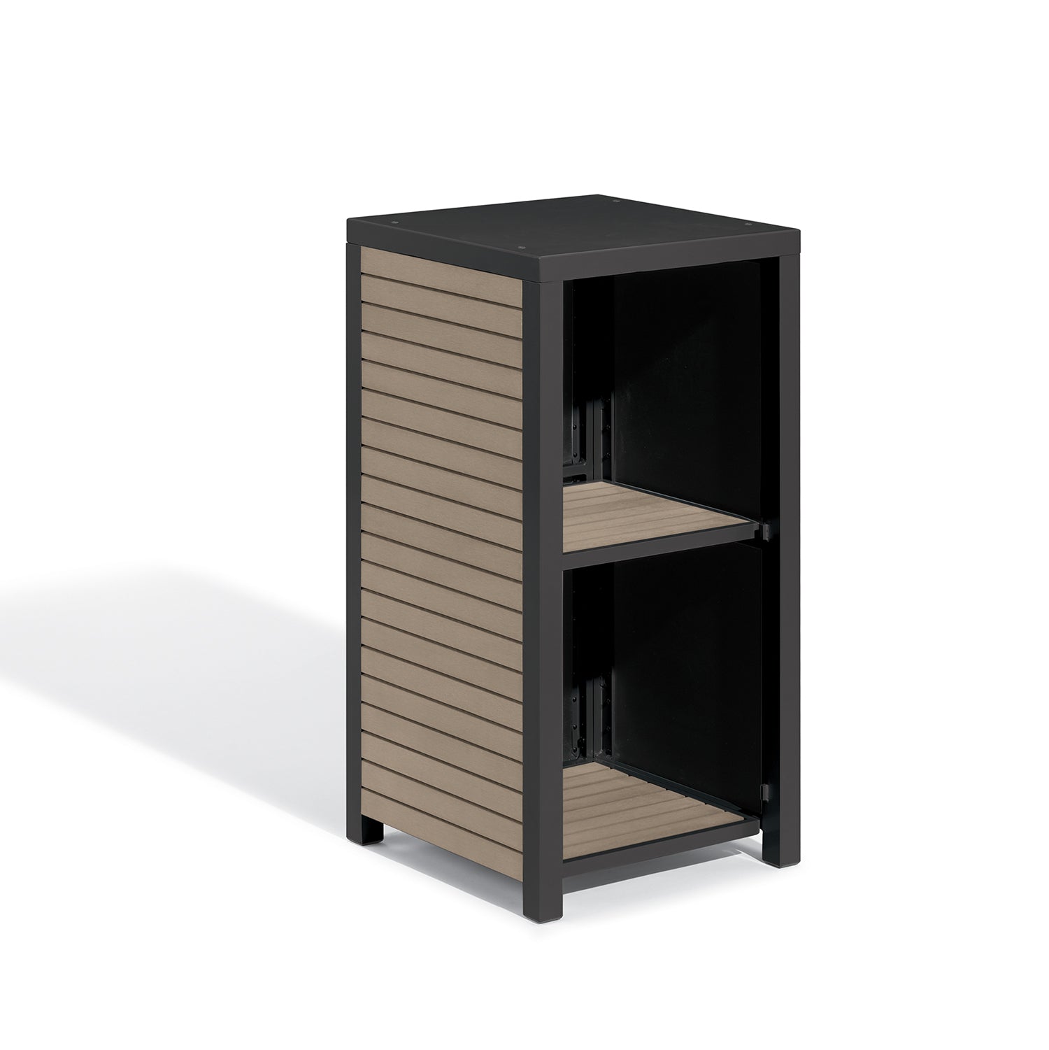 Oxford Garden Travira Modular Valet Shelves Base – Carbon Frame with Tekwood Slats