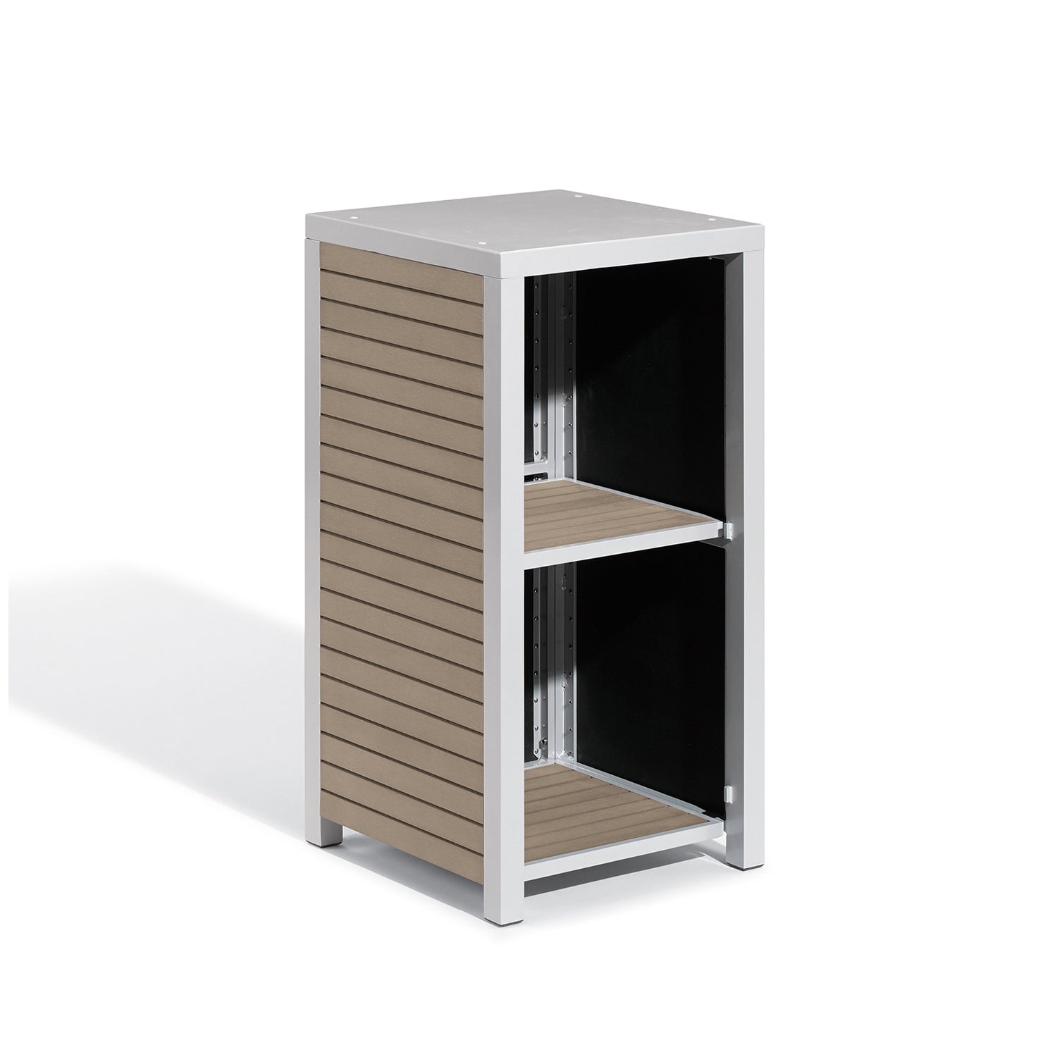 Oxford Garden Travira Modular Valet Shelves Base – Flint Frame with Tekwood Slats