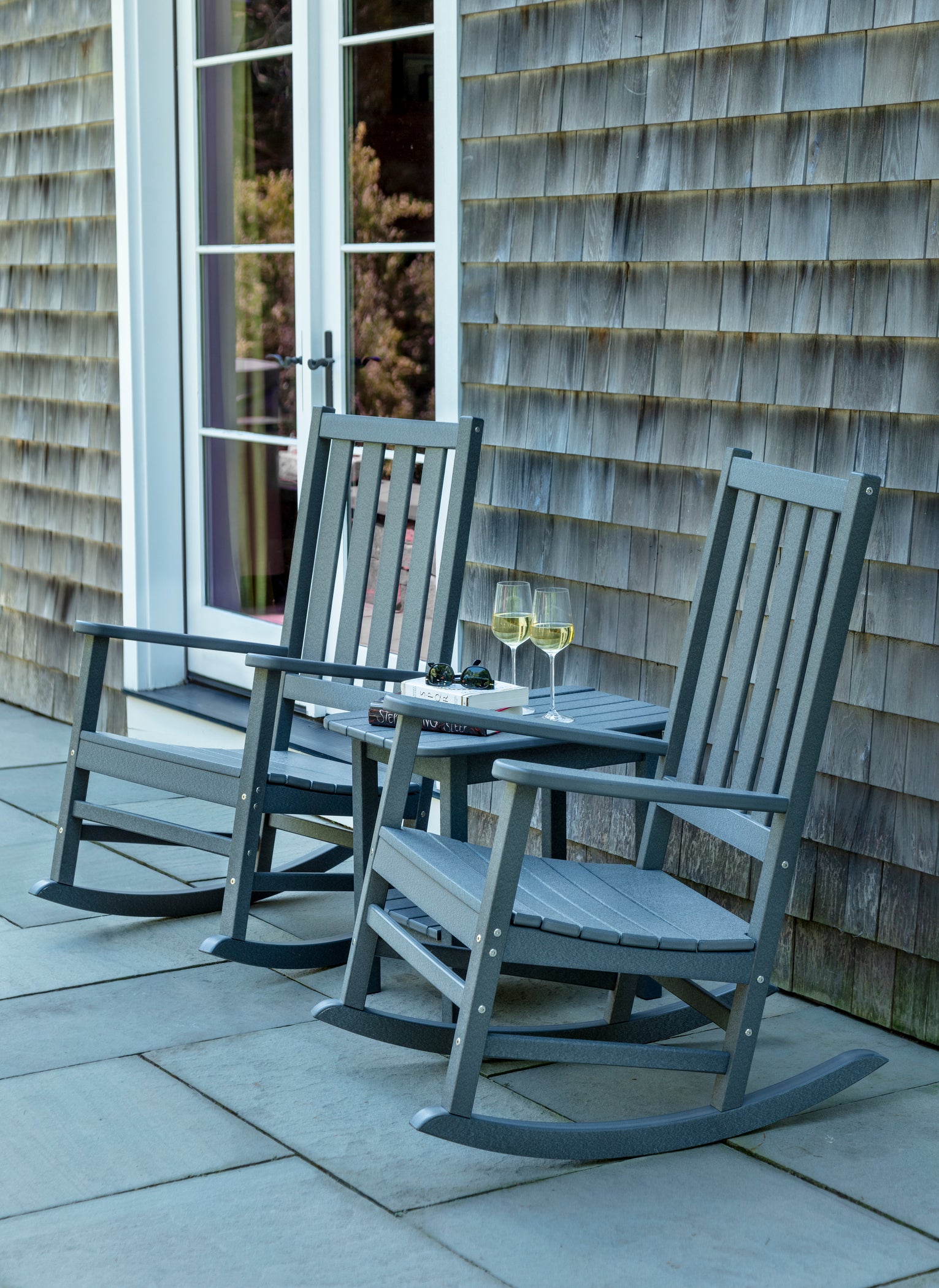 Seaside Casual Traditional Porch Rocker – All-Weather Outdoor Rocking Chair