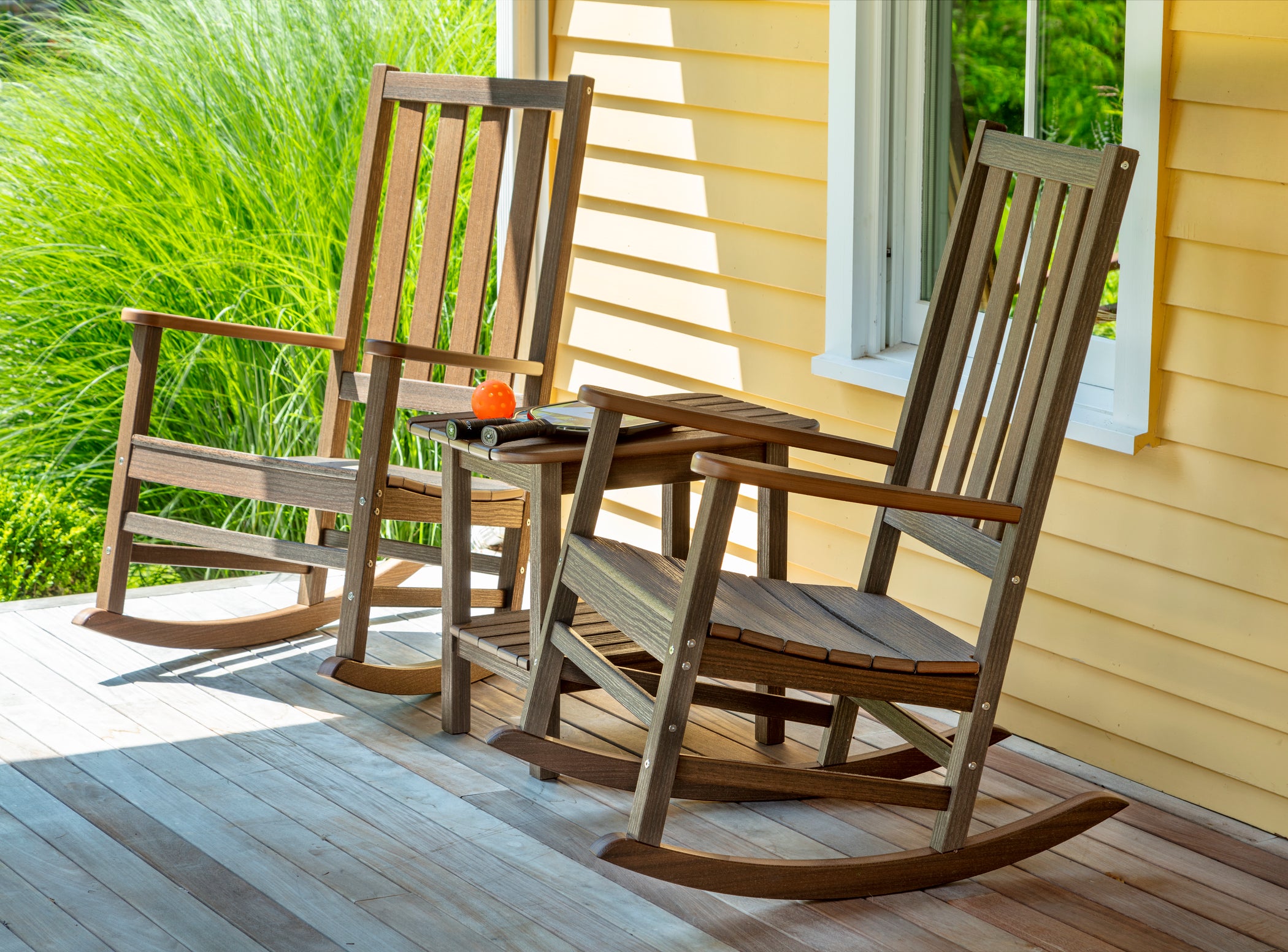 Seaside Casual Traditional Porch Rocker – All-Weather Outdoor Rocking Chair